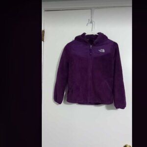 The North Face Girls Fuzzy Full Zip Hoodie Jacket Sz 10-12